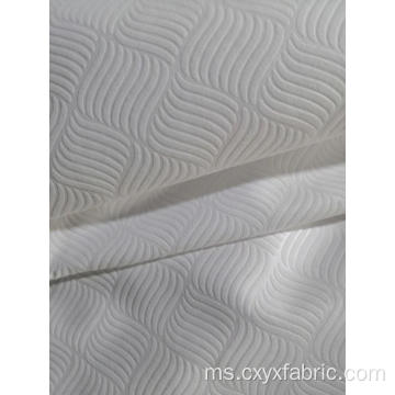 kain poliester putih dan padat microfiber emboss fabric